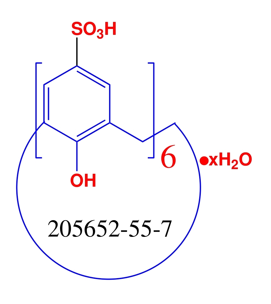 205652-55-7 4-Sulfocalix[6]arene Hydrate.jpg